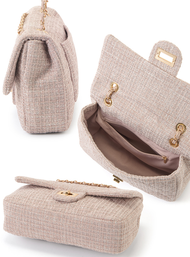 2Wayツイードショルダーバッグ