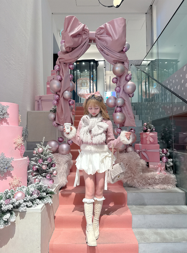 2Wayツイードショルダーバッグ