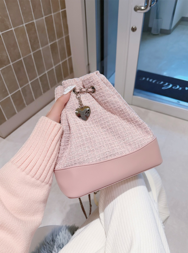 ツイード巾着ミニリュック