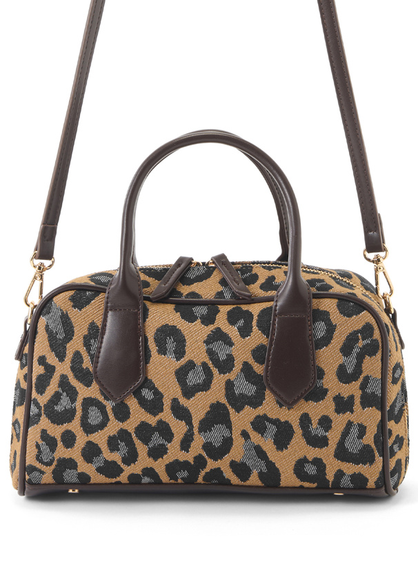 2Wayレオパード柄ボストンバッグ[tr1162]