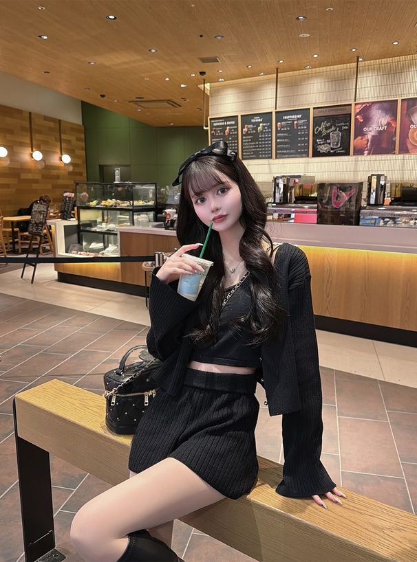 2Wayキルティングバニティバッグ