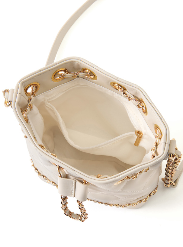 キルティングチェーン巾着ショルダーバッグ