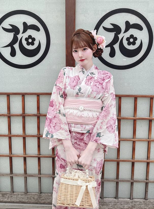 サテンリボン付きパールハンドルスクエアかごバッグ