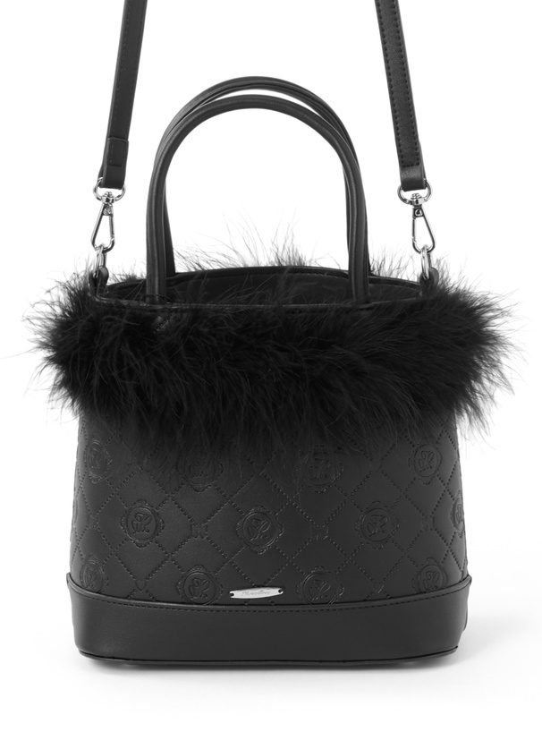 2Wayモノグラムフェザーファーバッグ[tr1200]