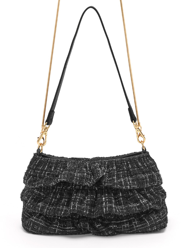 2Wayツイードフリルミニバッグ