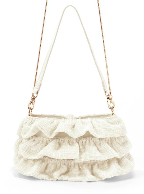 2Wayツイードフリルミニバッグ