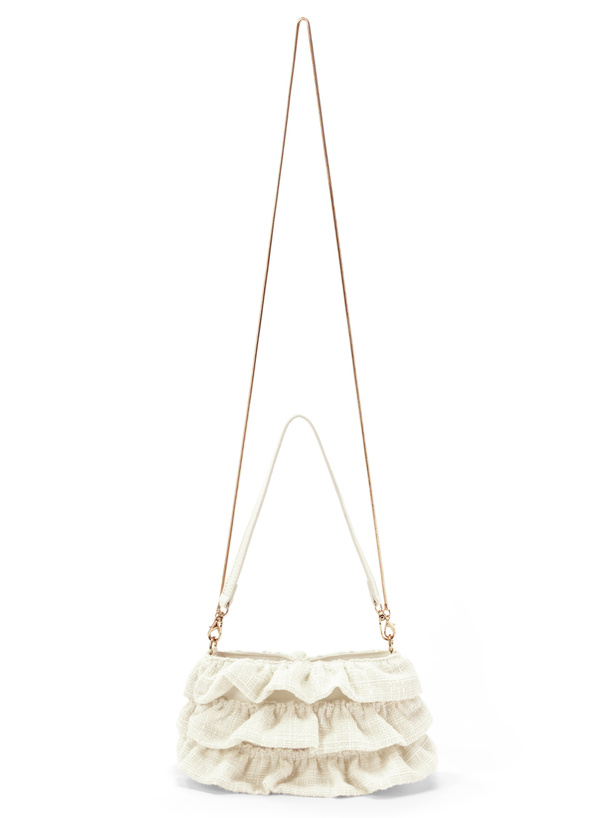 2Wayツイードフリルミニバッグ