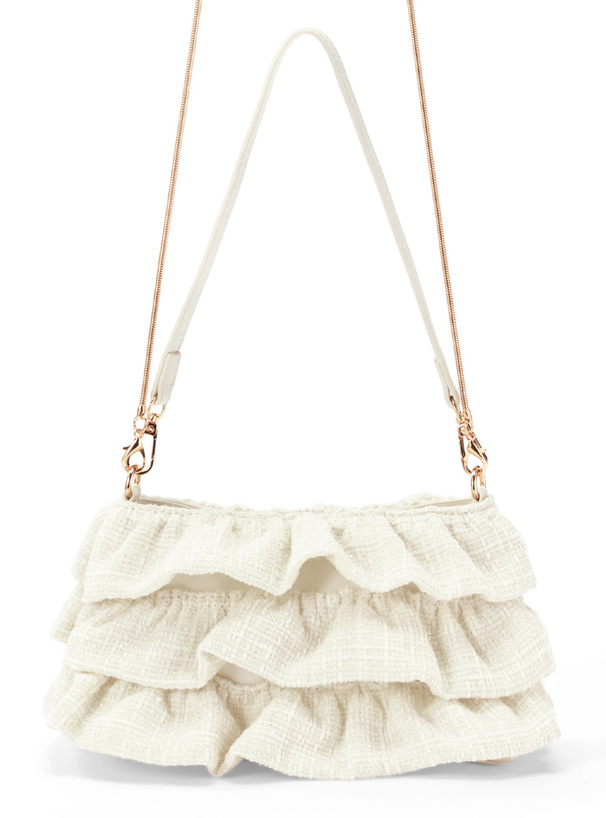 2Wayツイードフリルミニバッグ