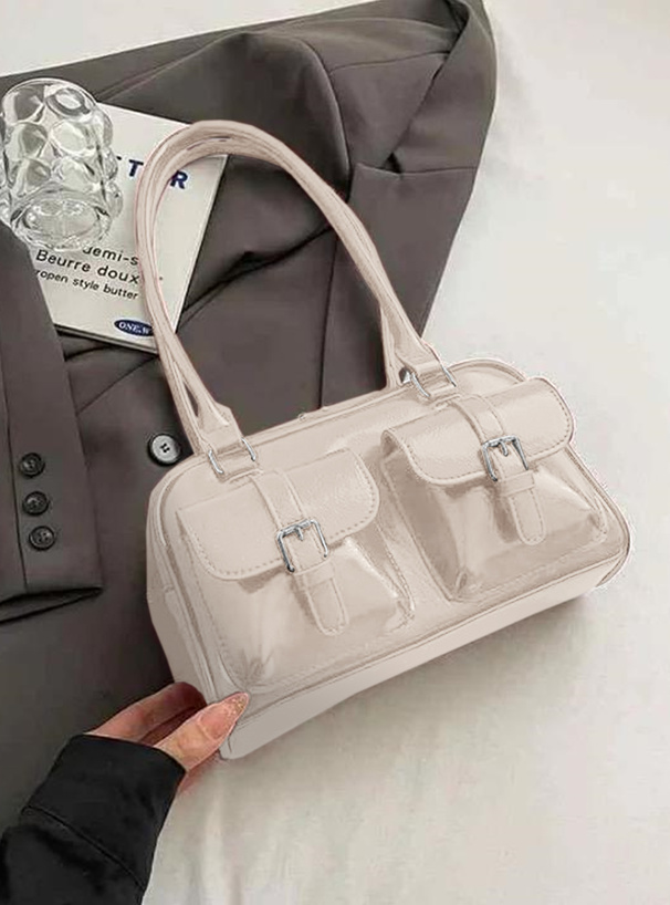 ダブルポケットショルダーバッグ