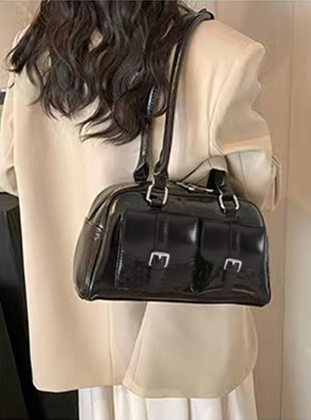 ダブルポケットショルダーバッグ