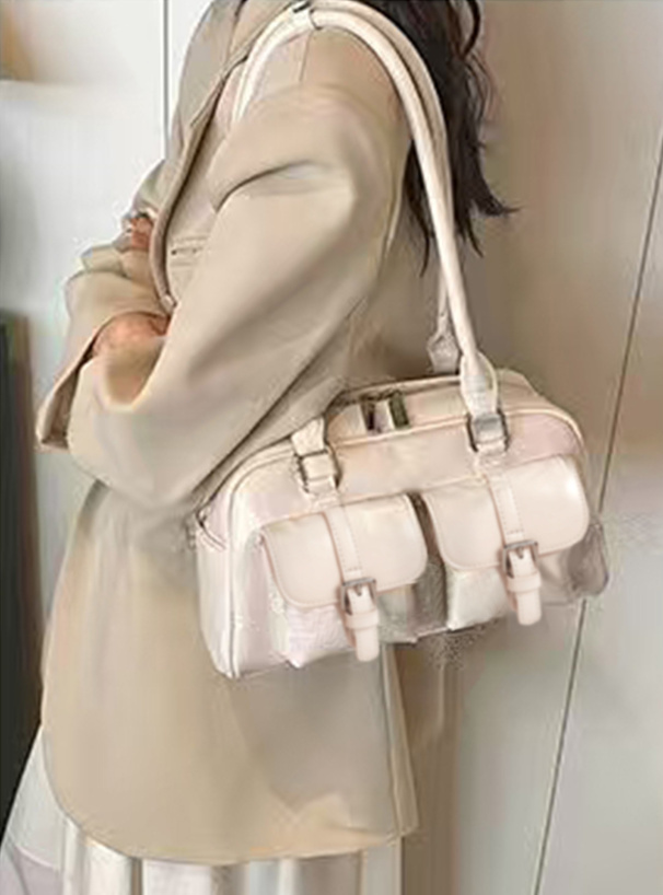 ダブルポケットショルダーバッグ