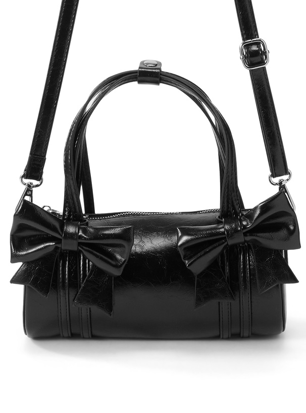 2Wayリボンラウンドボストンバッグ[tr1222]