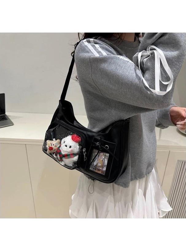 クリアポケットショルダーバッグ