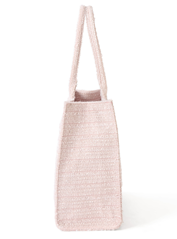 ラメツイードロゴ刺繍トートバッグ