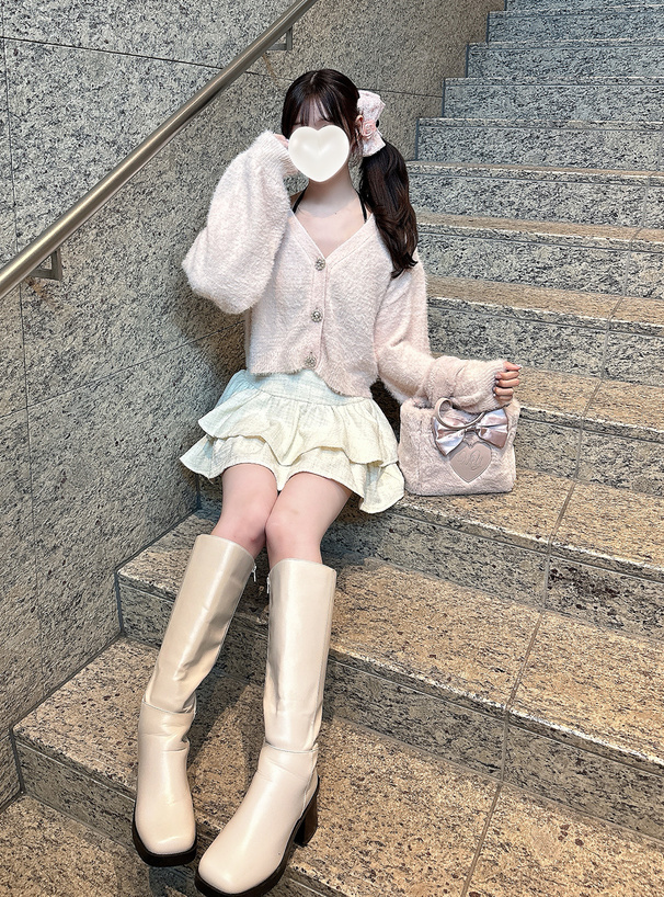 2Wayビッグリボンハートロゴファートートバッグ