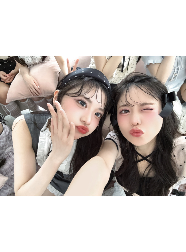 ドット柄カチューシャ