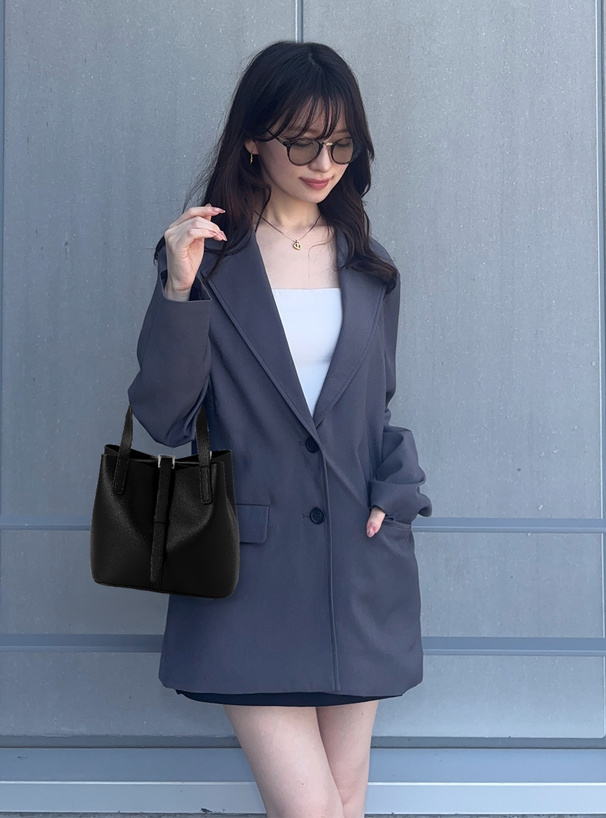 2Wayレザーバケツバッグ