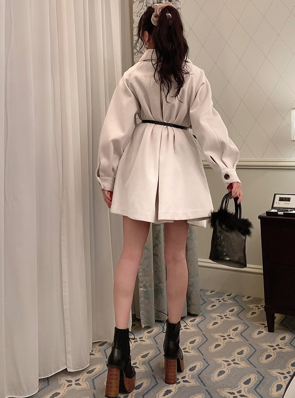クロコダイル柄ファーレザーバッグ