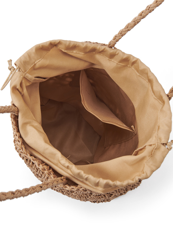 ペーパー透かし編み巾着トートバッグ