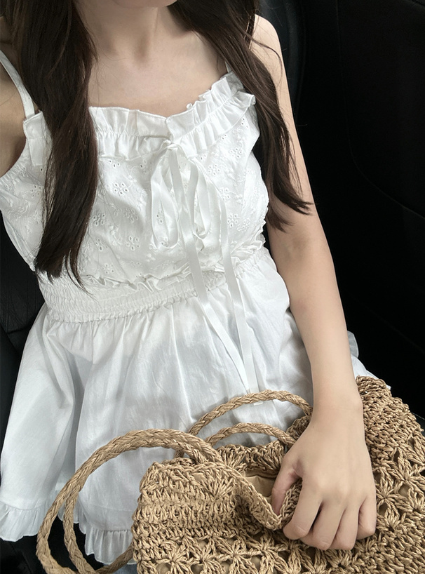 ペーパー透かし編み巾着トートバッグ