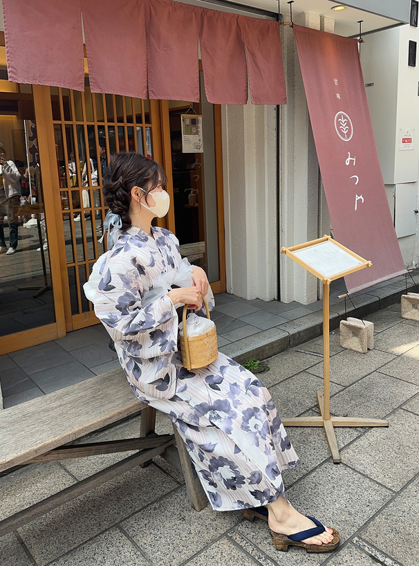 ラウンド巾着かごバッグ