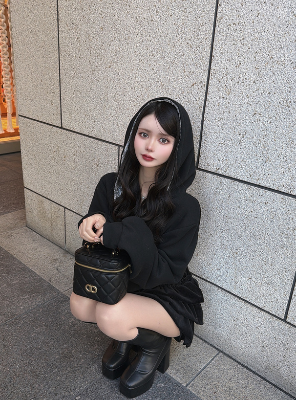 2Wayキルティングバニティバッグ