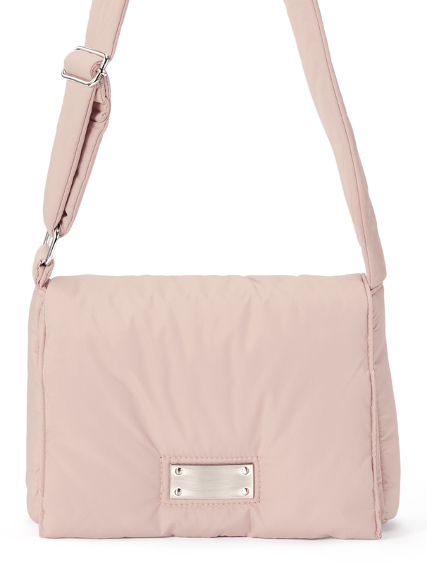 プレート中綿ダウンショルダーバッグ