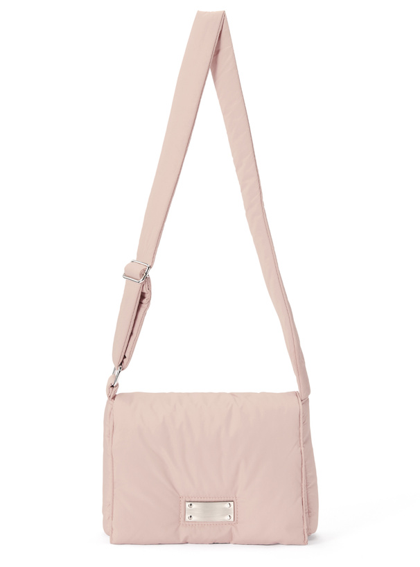 プレート中綿ダウンショルダーバッグ