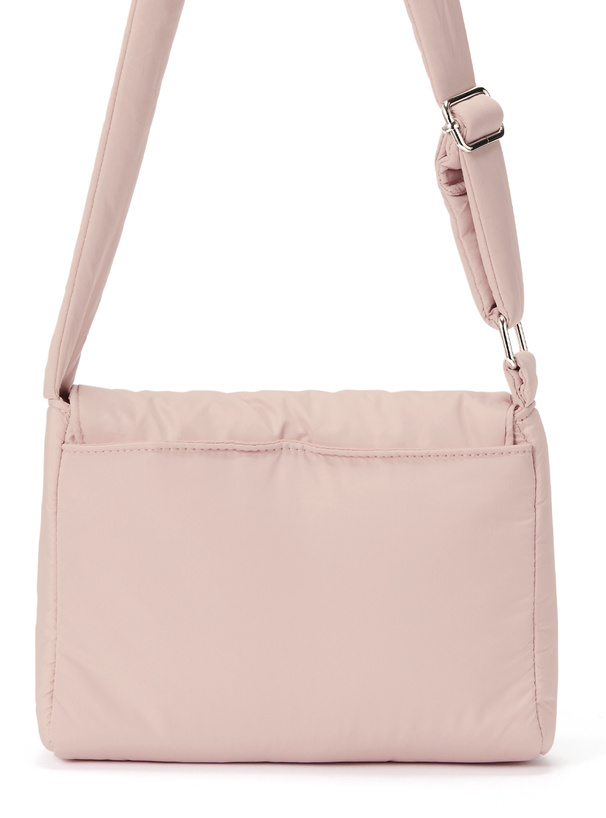 プレート中綿ダウンショルダーバッグ