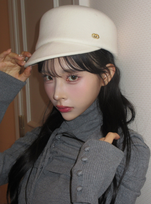 ウールロゴキャスケット[tr872] | レディースファッション通販の