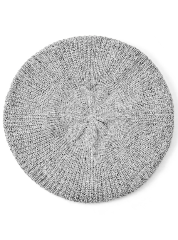 ウール混ニットベレー帽