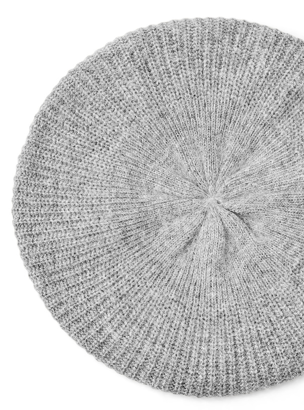 ウール混ニットベレー帽