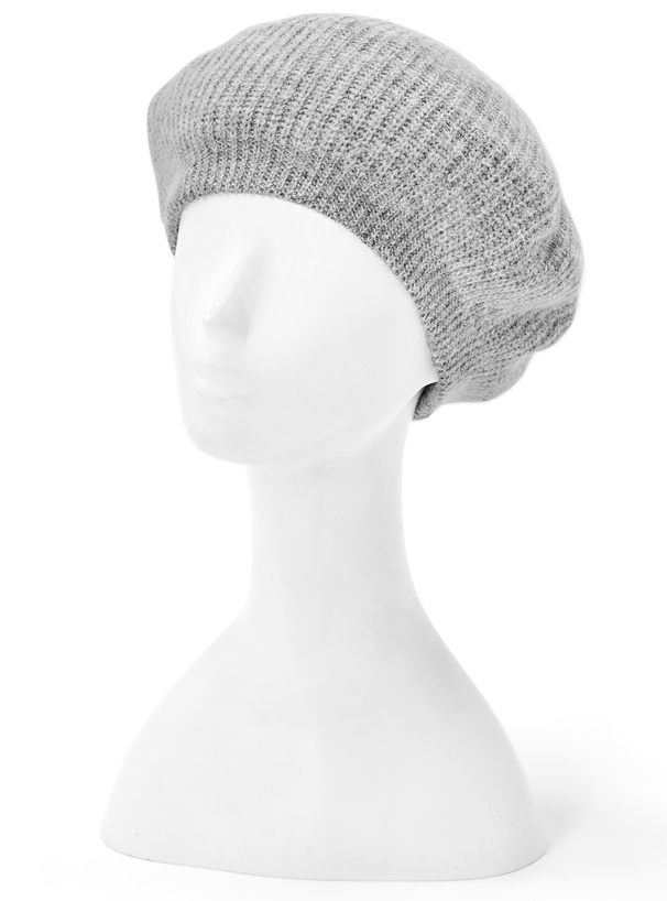 ウール混ニットベレー帽