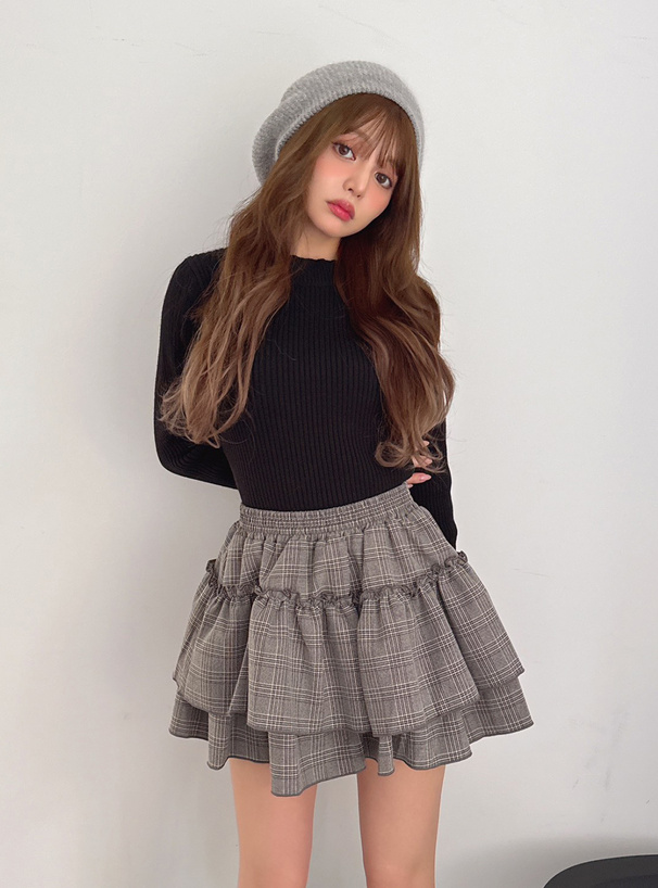 ウール混ニットベレー帽