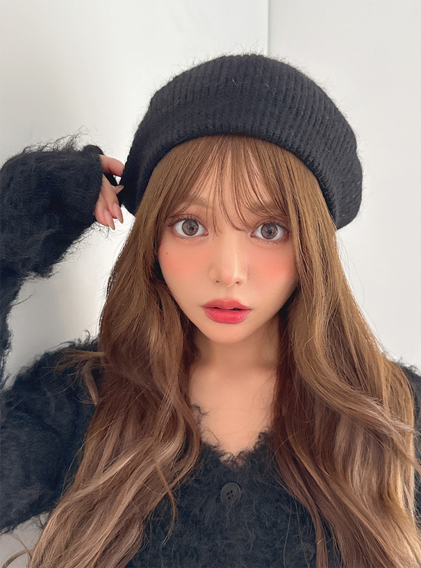 ウール混ニットベレー帽[tr877] | レディースファッション通販の