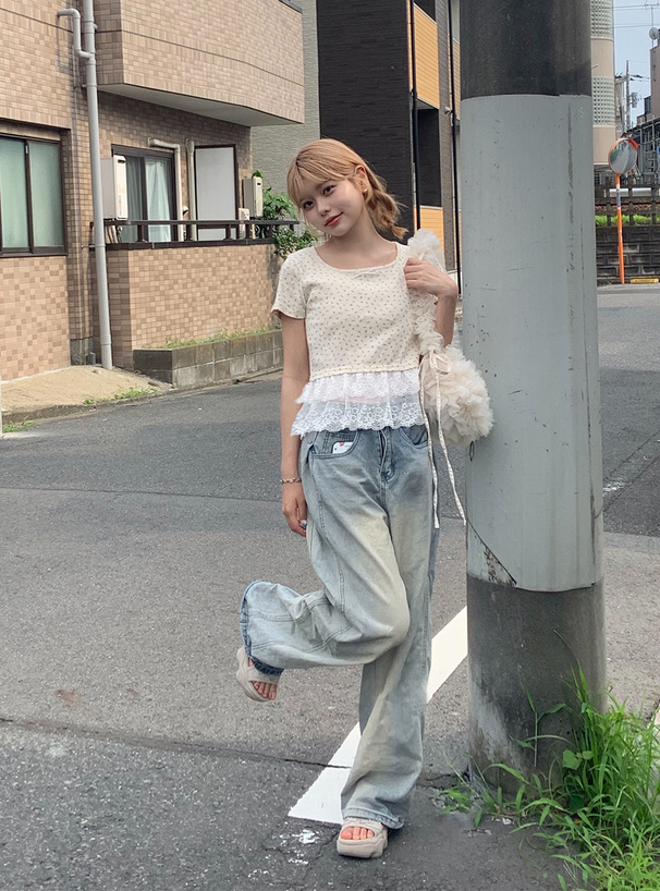 チュールフリルショルダーバッグ