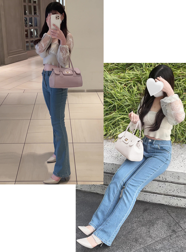 2Wayレザーショルダーバッグ