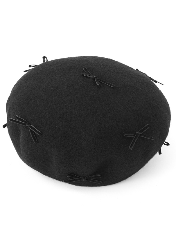 ウールフェルトリボンベレー帽[tr975]