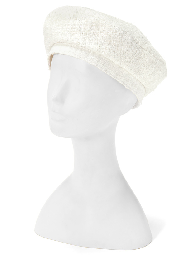 ツイードベレー帽