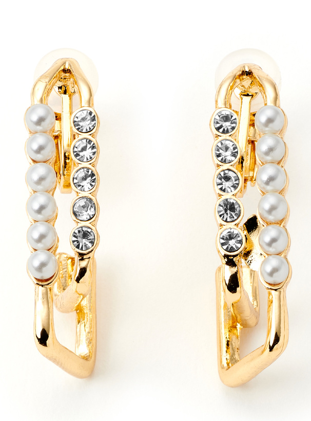 ビジューパールイヤリング