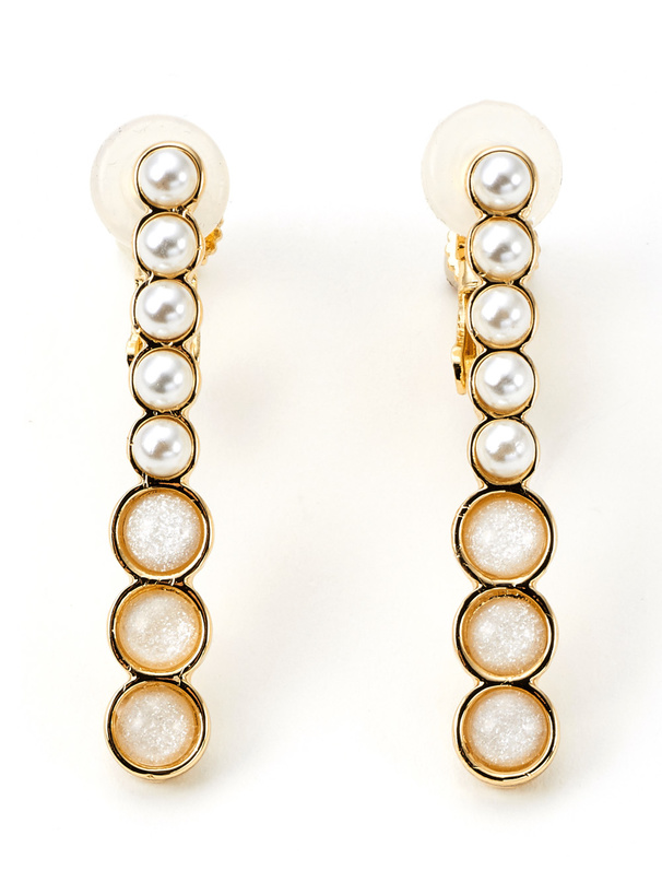 パールスティックイヤリング