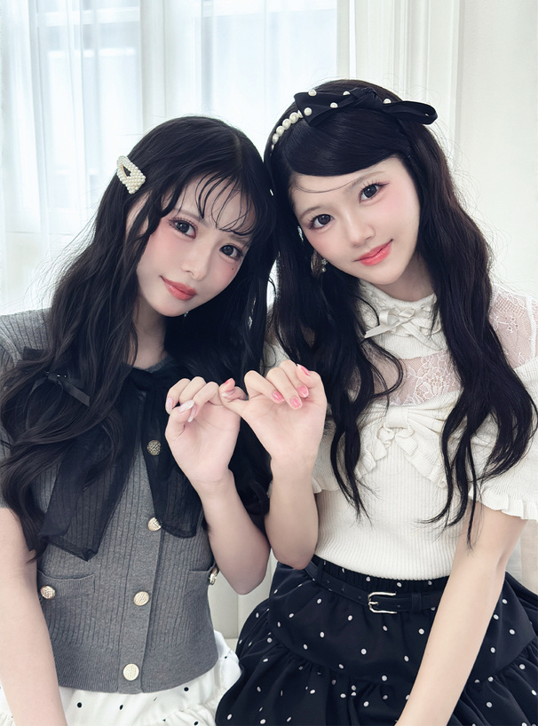 パールヘアピン×ダイヤヘアピン2点セット