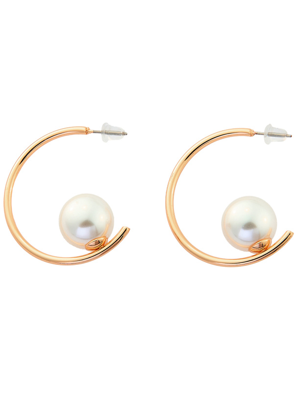 パールフープピアス[ts484]