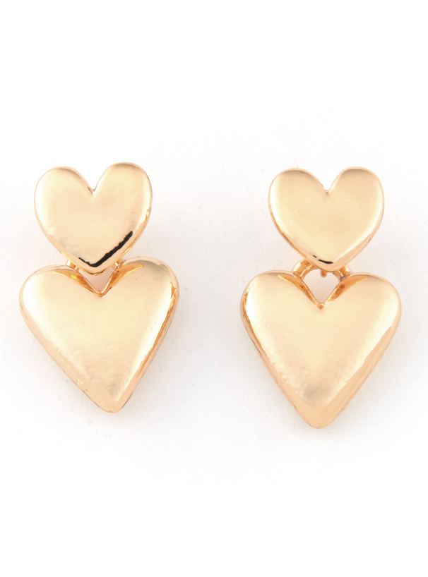 ダブルハートピアス[ts490]