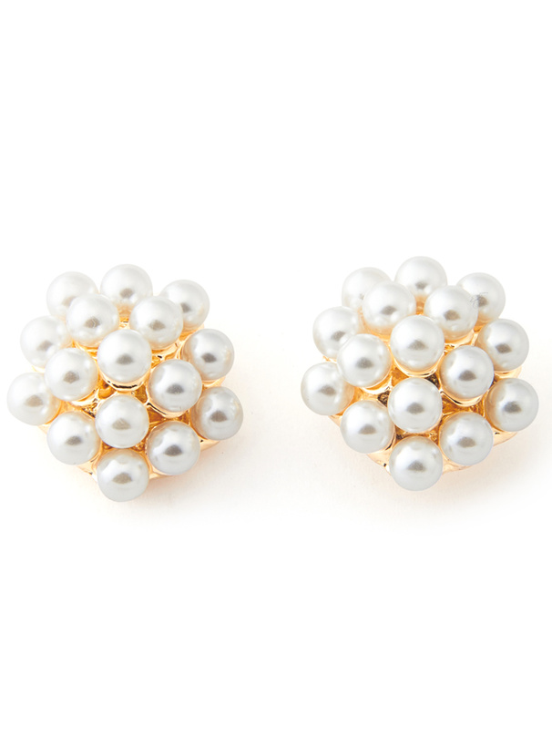 パールフラワーピアス