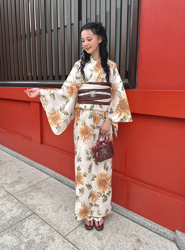 花モチーフパール飾り帯紐