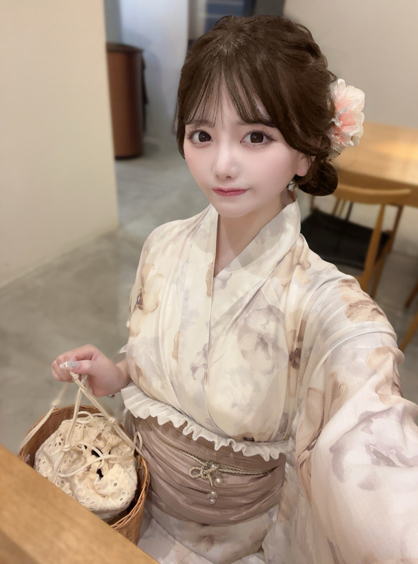 花モチーフパール飾り帯紐