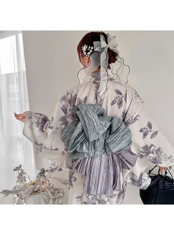 花モチーフパールビジューヘアピン2点セット