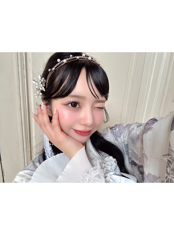 おひなさま 花モチーフパールビジューヘアピン2点セット[tu1057