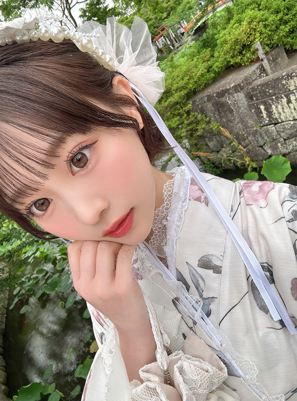 花モチーフパールヘッドドレス